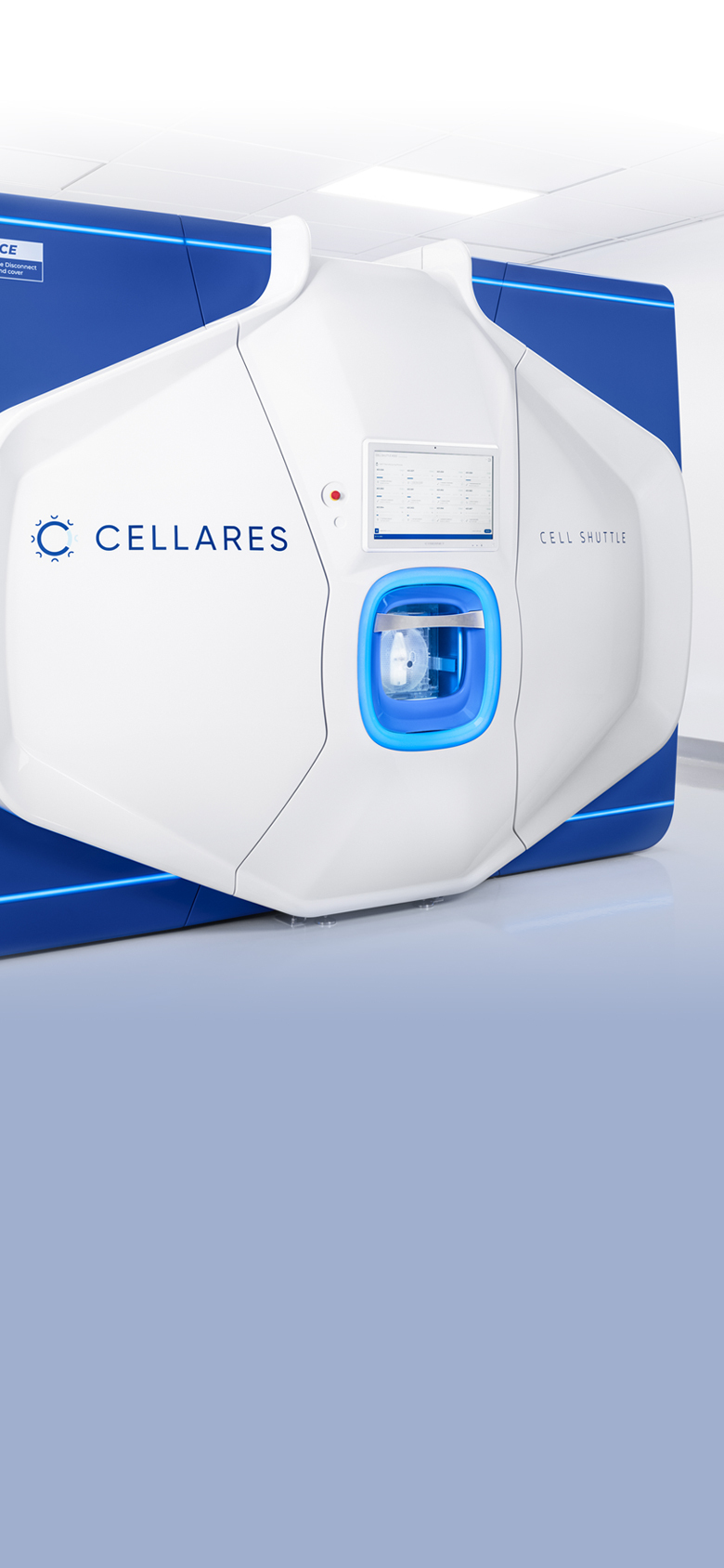 Image of Cellares’ Cell Shuttle™, a fully closed, automated, end-to-end, cell therapy manufacturing platform